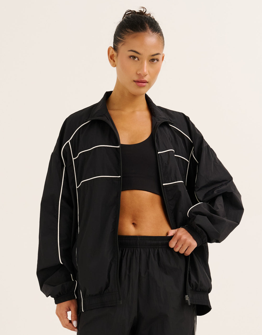 Nova Lycra® Zip Through Jacket - Phantom Black