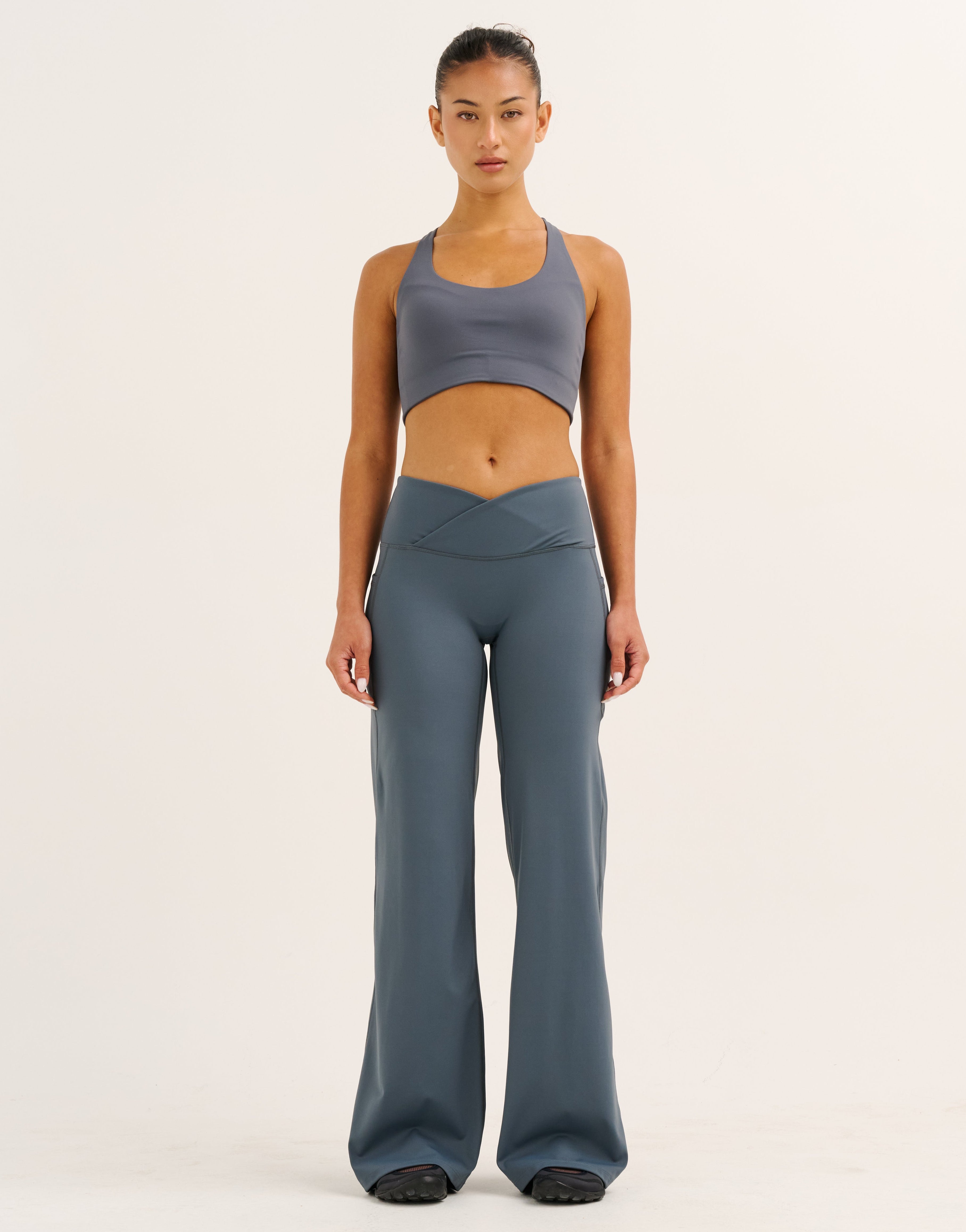 Nova Lycra® Wide Leg Pant - Storm Grey