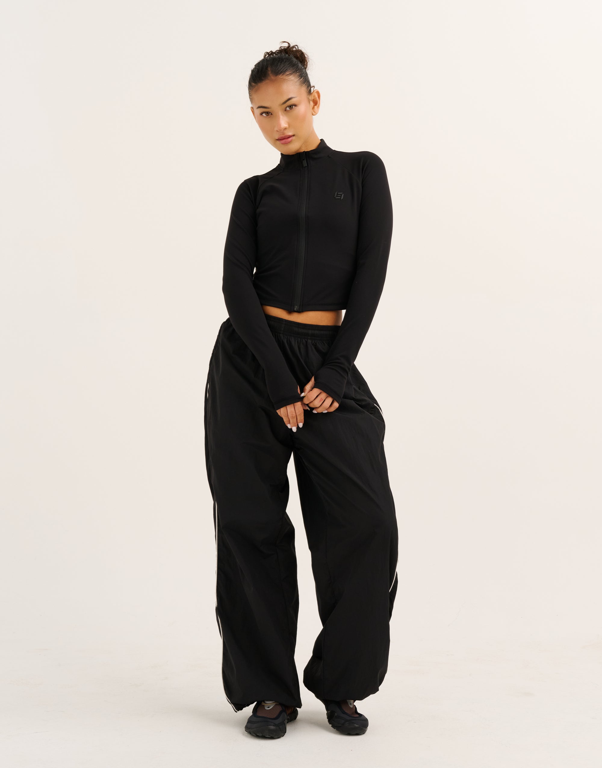 Nova Lycra® Zip Through Jacket - Phantom Black