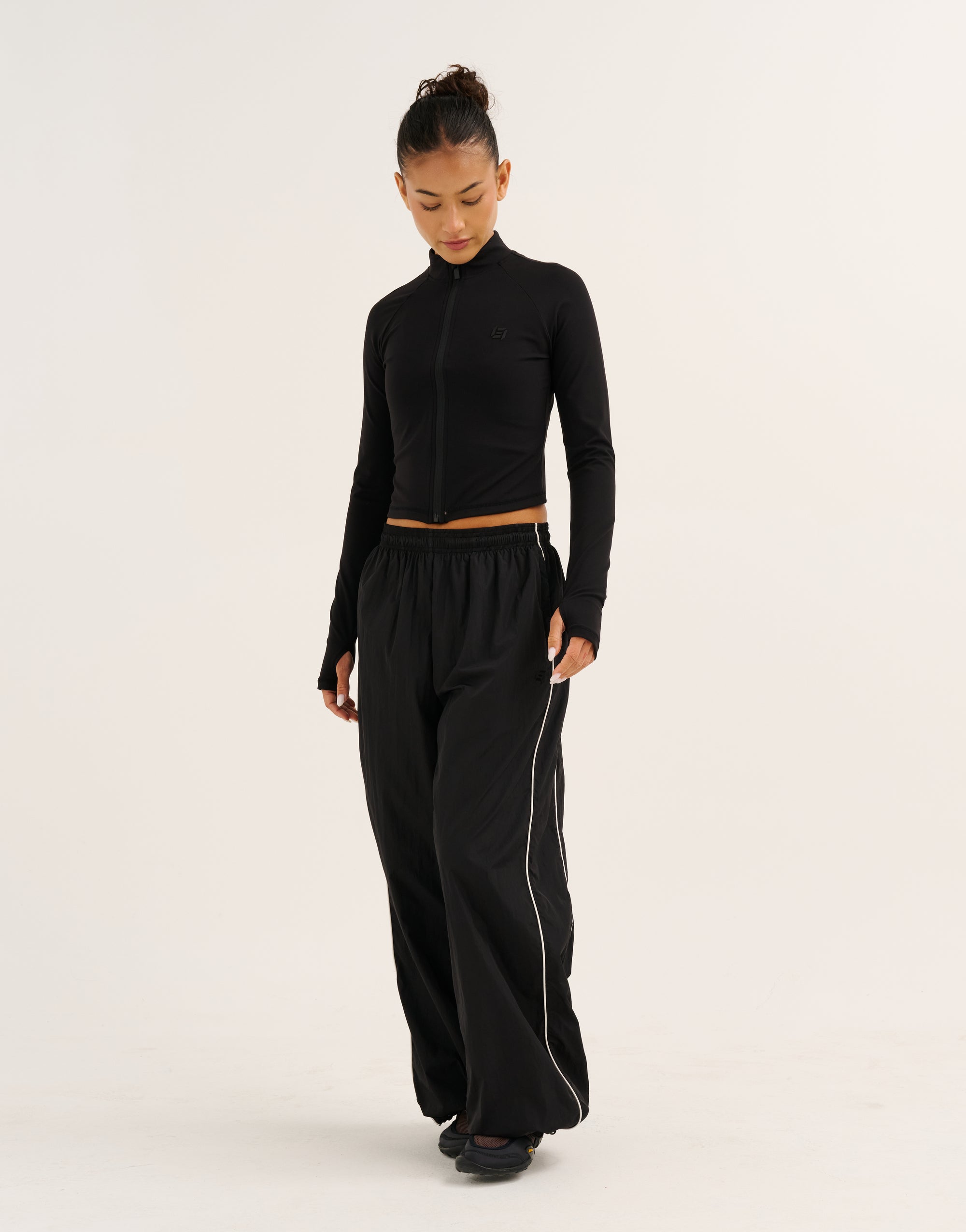 Nova Lycra® Zip Through Jacket - Phantom Black