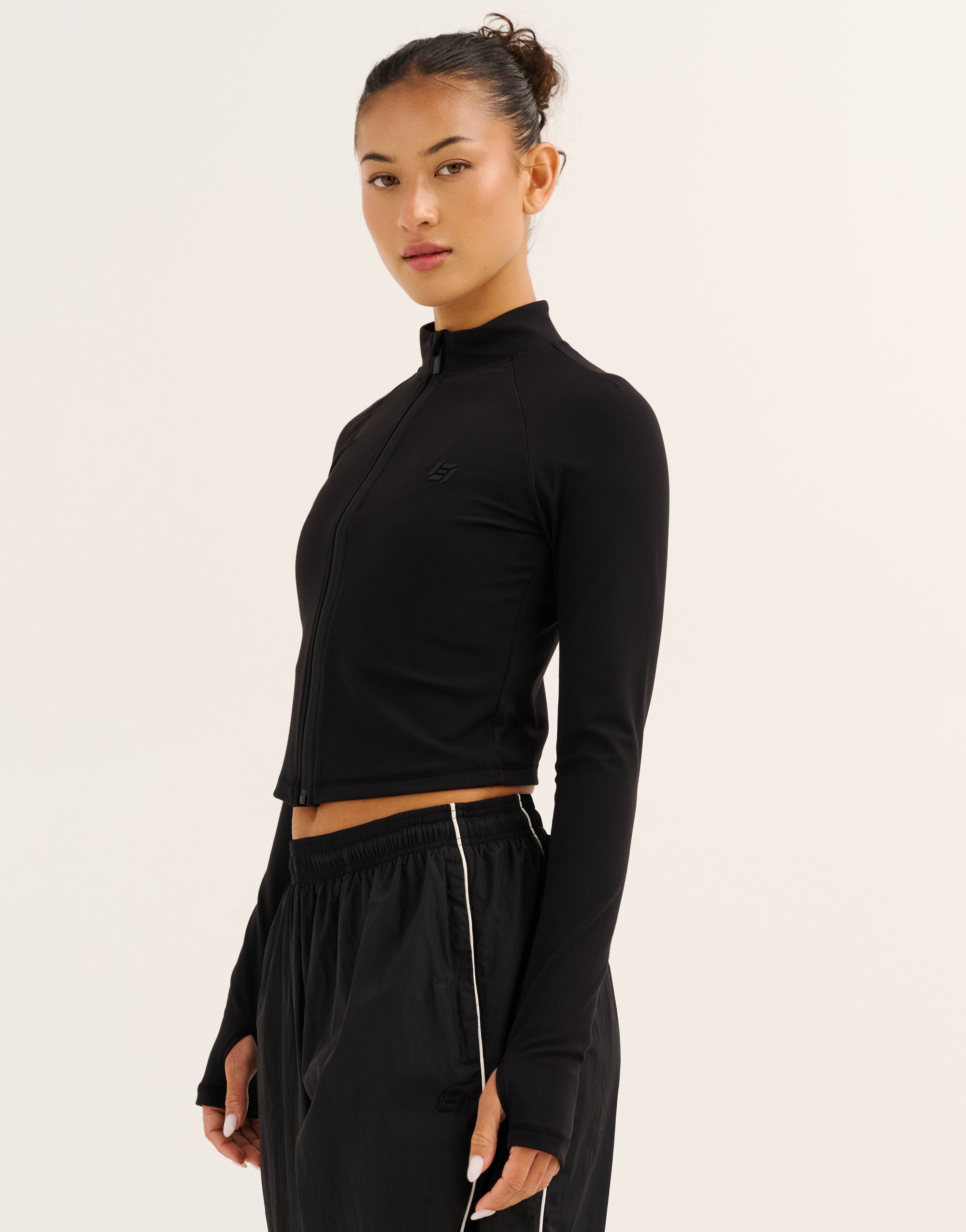 Nova Lycra® Zip Through Jacket - Phantom Black