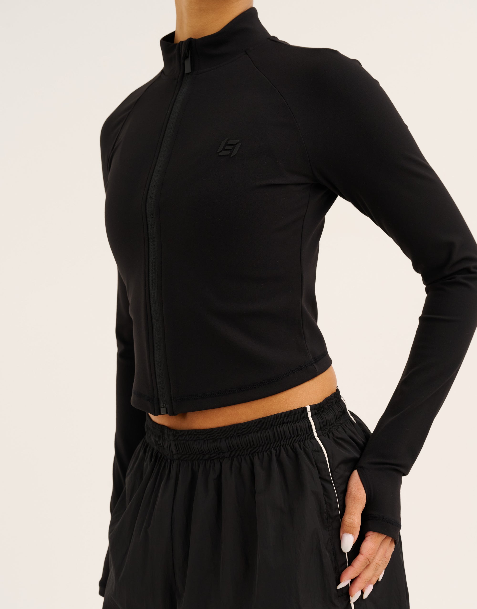 Nova Lycra® Zip Through Jacket - Phantom Black
