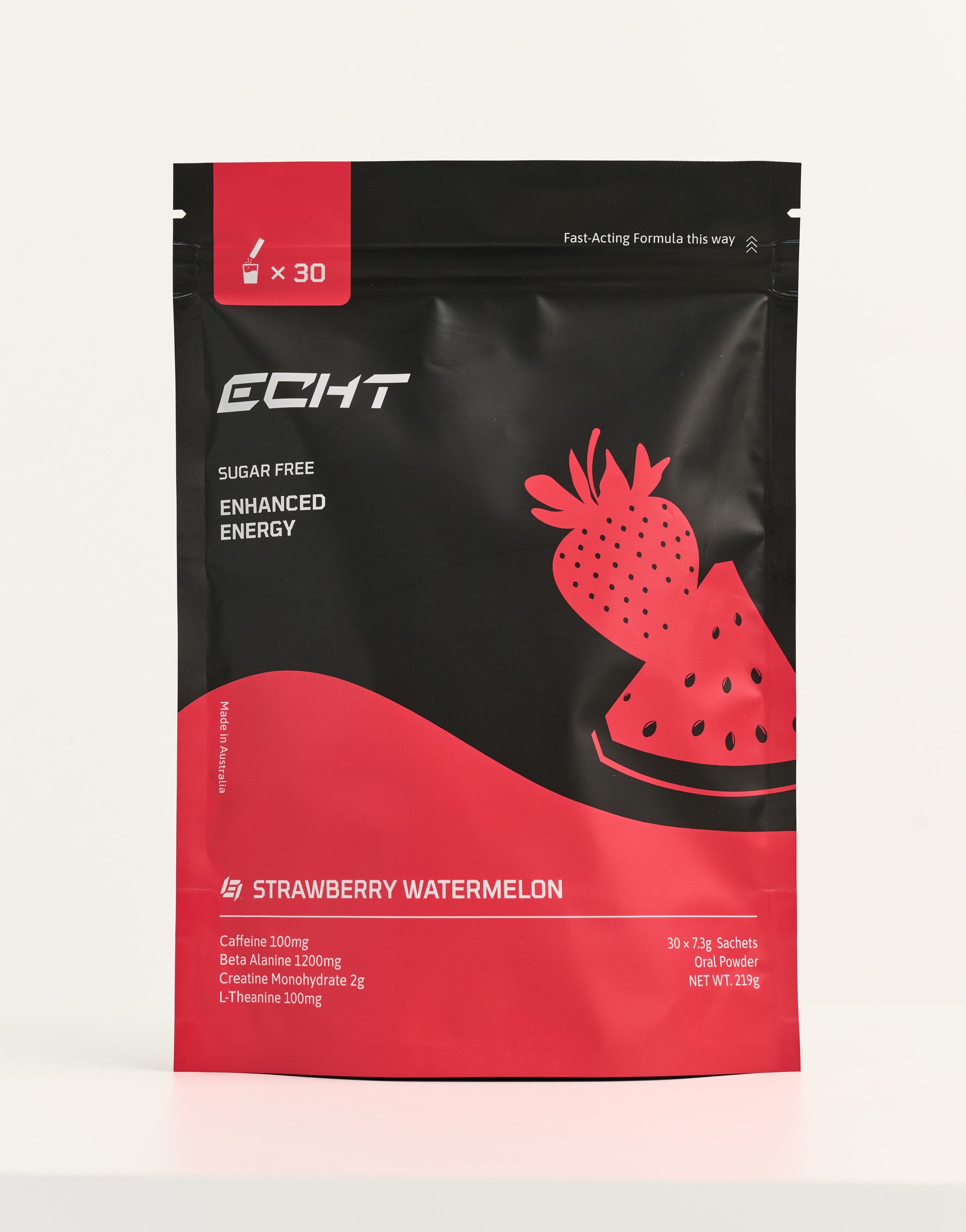Pre-Workout Enhanced Energy Sugar-Free (30 Pack) - Strawberry Watermelon