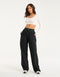 Echt Ribbed Cropped Long Sleeve - White