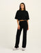 Terry Crop Tee - Black