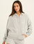 Terry Zip Up Hoodie - Grey Marle
