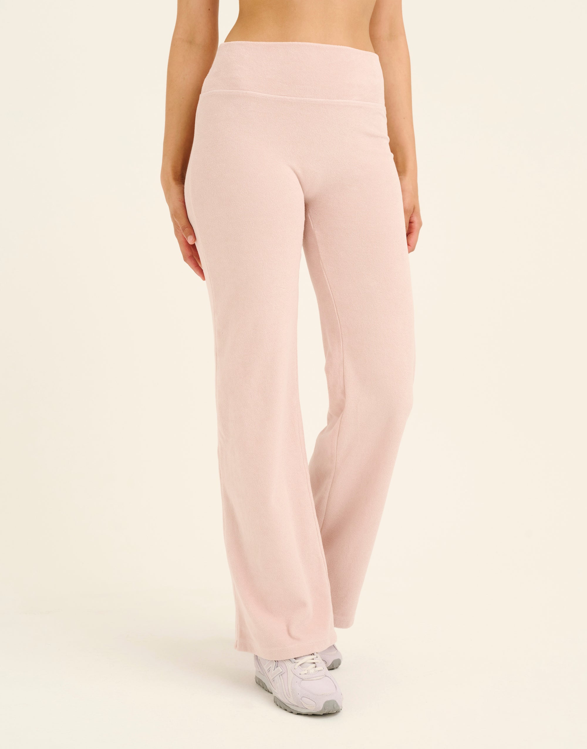 Terry Straight Leg Pant - Mauve