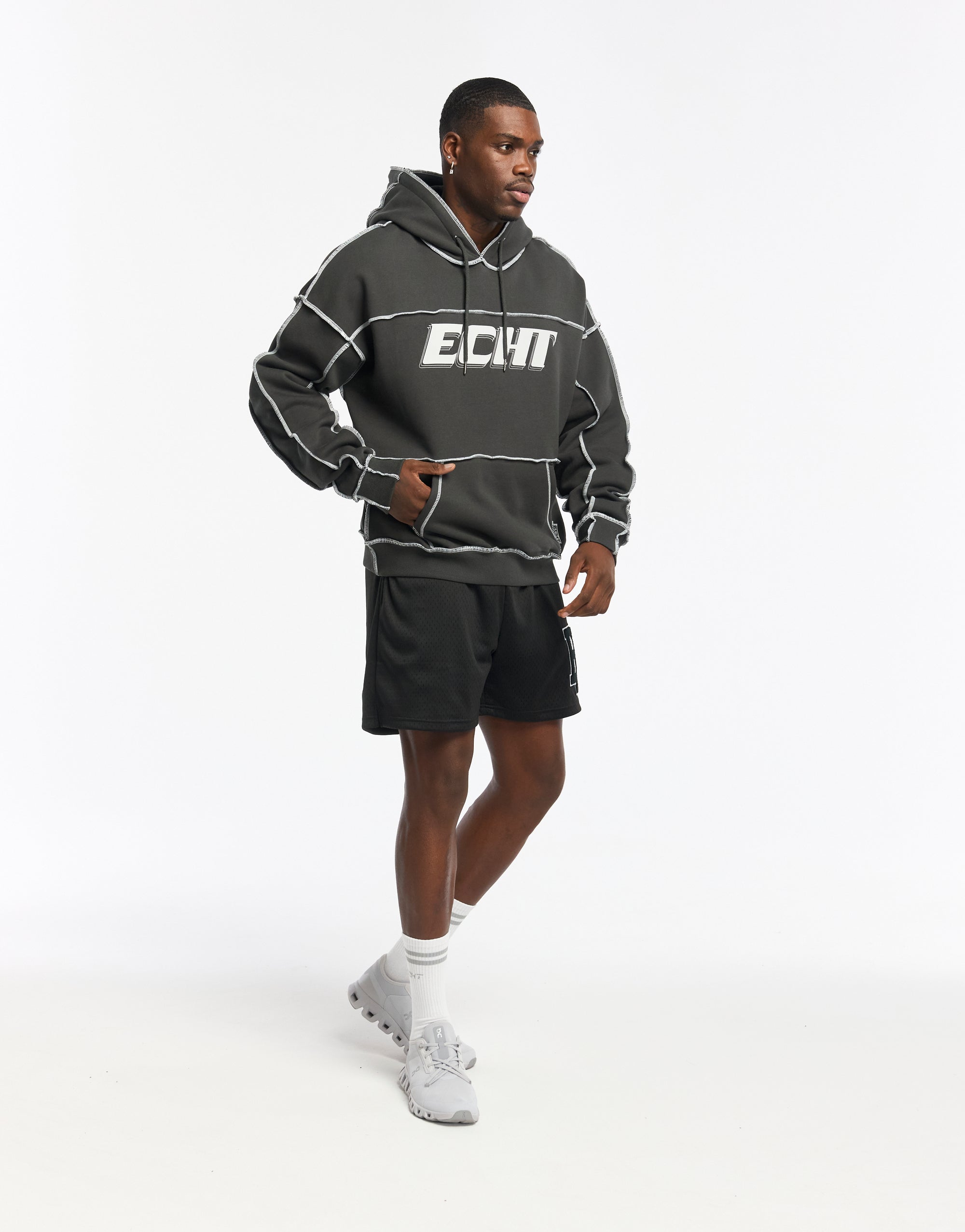 Track Hoodie - Pirate Black