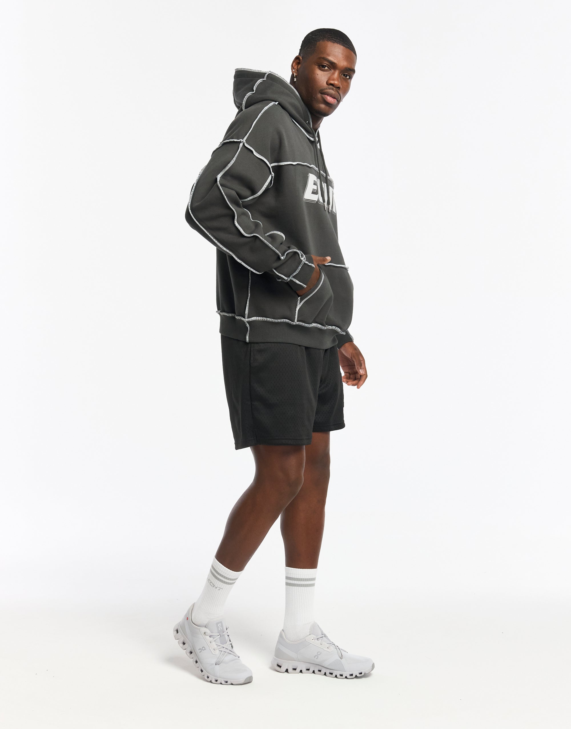 Track Hoodie - Pirate Black