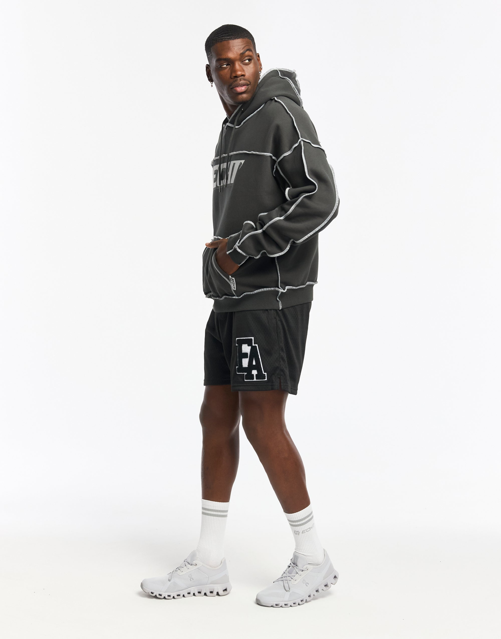 Track Hoodie - Pirate Black