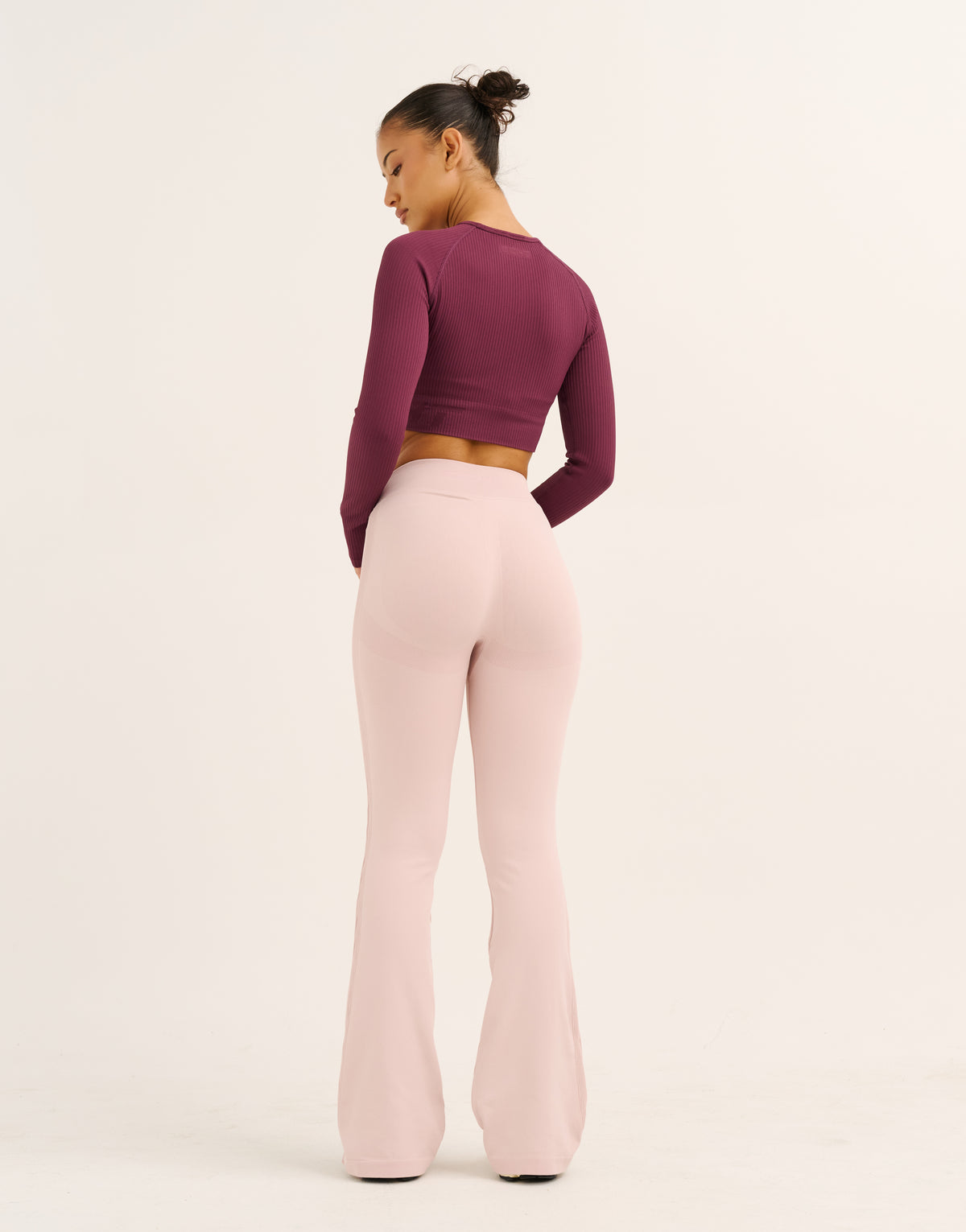 Arise Essential Mid-Waist Flare Leggings - Mauve