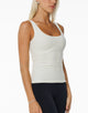 GrannyCC Rib Solid Emb Tank - Suntan