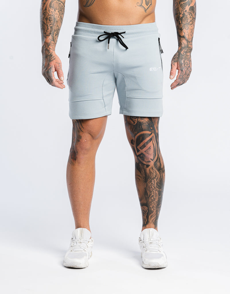 Echt Force Knit Shorts - Dusty Blue