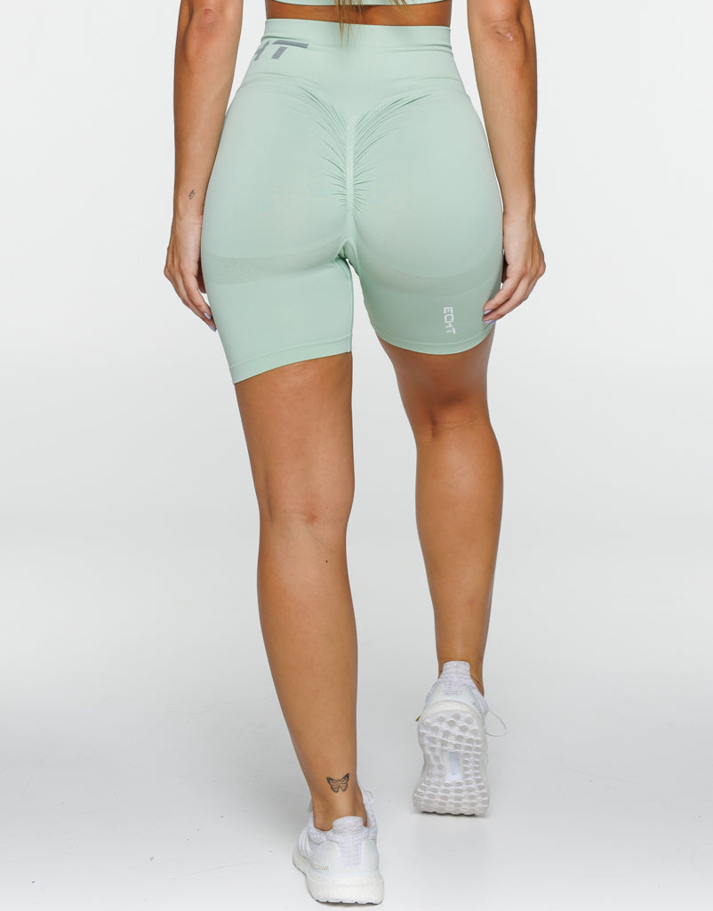 Arise Scrunch Shorts - Cameo Green